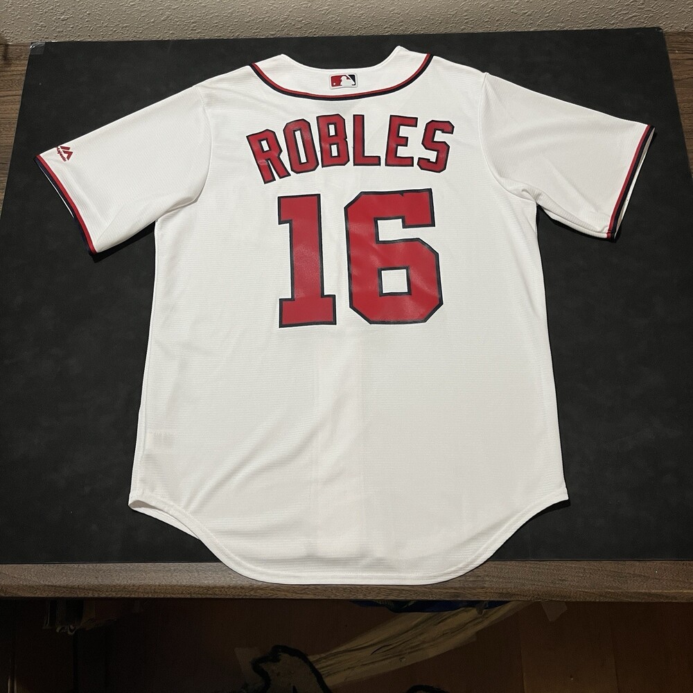 Washington Nationals Jersey Mens Medium Majestic Robles #16 World Series 2019